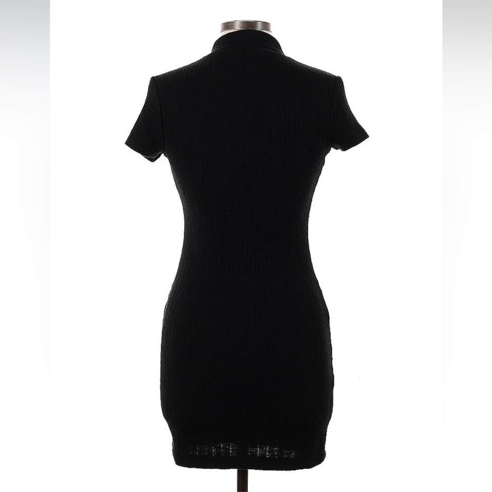 Women's Short Sleeve Bodycon Polo Dress - Wild Fable Black - Picture 11 of 14